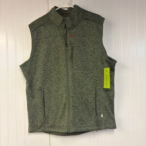 Lake & Trail Green Sleeveless Zip-Up Vest Men’s Large NWT Knit Outdoor